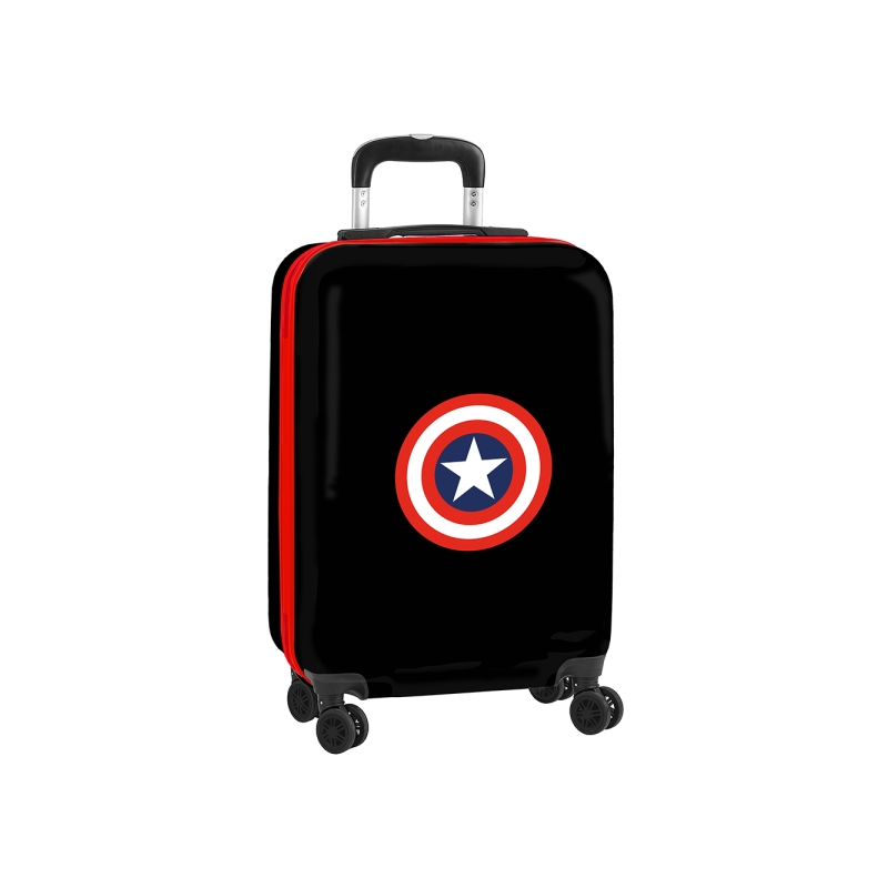 Valise cabine trolley Captain America noire 20 pouces Valise cabine trolley Captain America noire 20 pouces