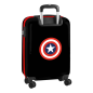 Valise cabine trolley Captain America noire 20 pouces Valise cabine trolley Captain America noire 20 pouces