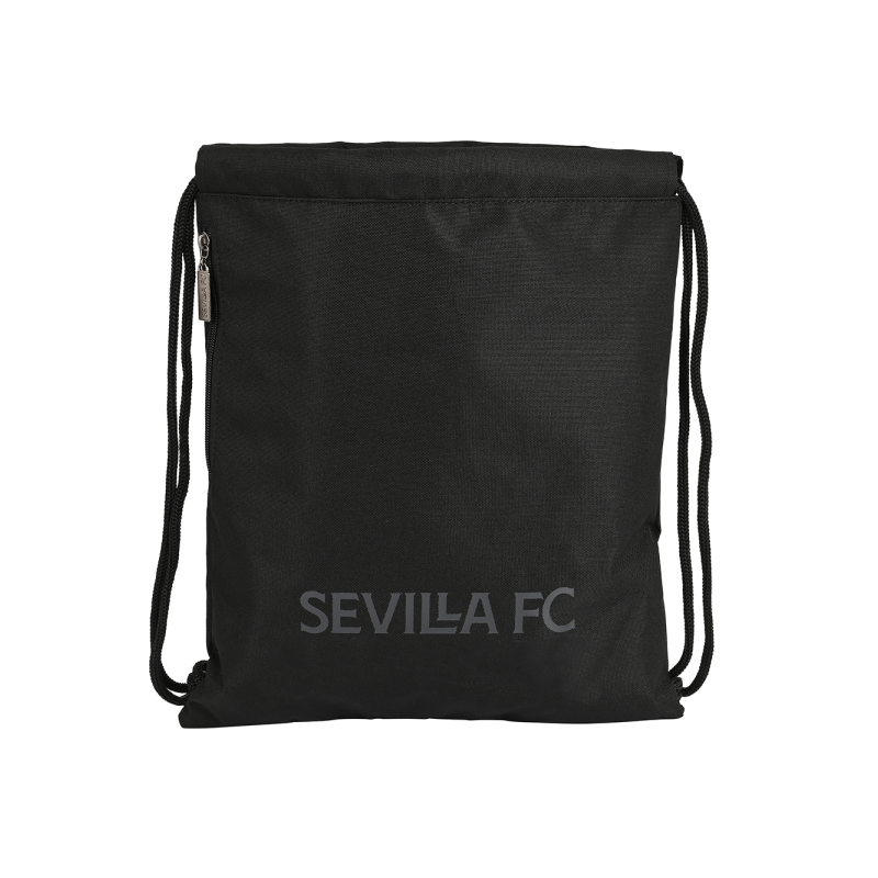Sac plat FC Séville noir 5L avec poche zippée Sac plat FC Séville noir 5L avec poche zippée