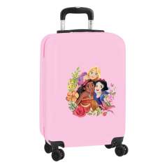 Valise trolley rose verrouillable 20 pouces
