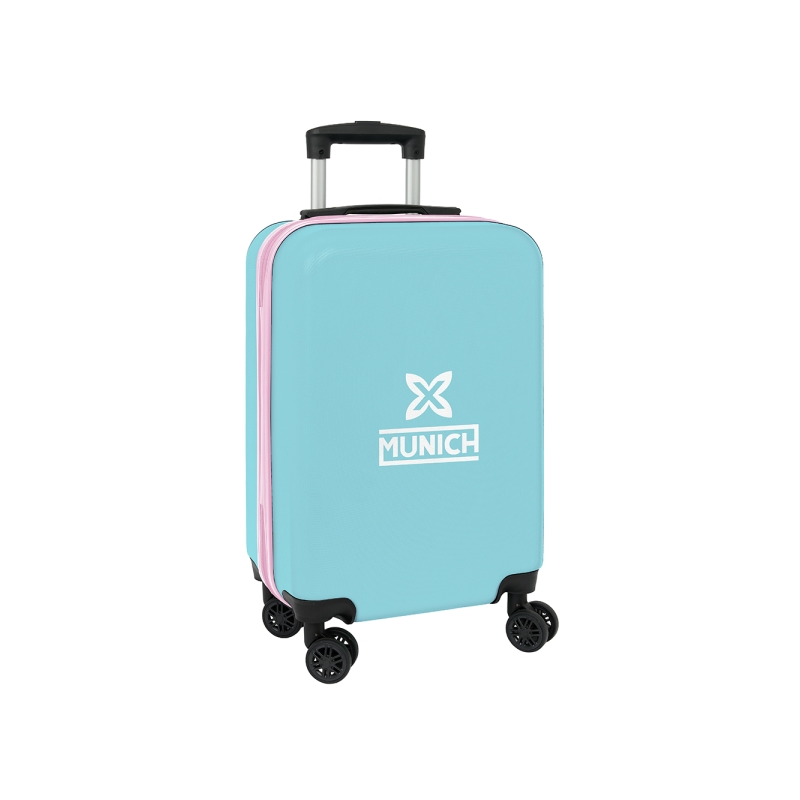 Valise cabine trolley 20 pouces Safta Munich bleu clair Valise cabine trolley 20 pouces Safta Munich bleu clair