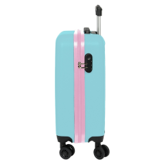 valise cabine trolley bleue claire