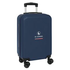 Valise cabine bleu marine à roulettes