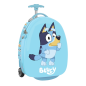 Valise trolley enfant Bluey 40 cm bleue doublée