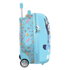 Valise trolley enfant bleue