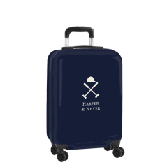 Valise cabine trolley bleu marine