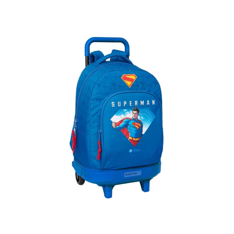 Sac à dos trolley Superman bleu foncé avec porte-bouteille Sac à dos trolley Superman bleu foncé avec porte-bouteille