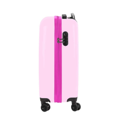 valise cabine à roulettes rose
