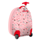 Valise à roulettes Minnie Mouse 40 cm rose pastel