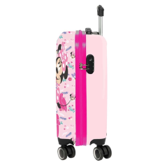 Valise cabine rose Minnie à roulettes