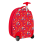 Valise à roulettes enfant Mickey Mouse rouge 40 cm
