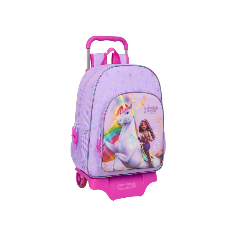 Sac à dos trolley amovible Unicorn Academy rose Sac à dos trolley amovible Unicorn Academy rose