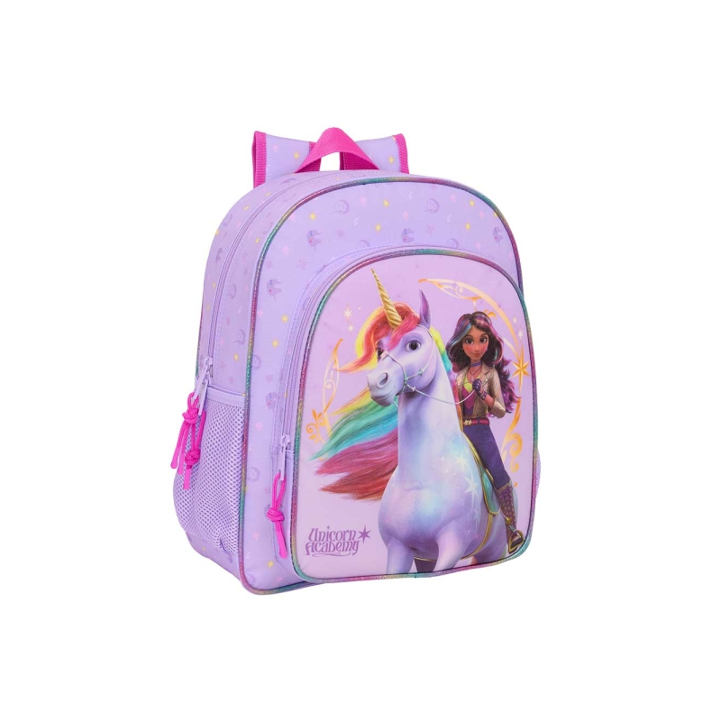 Sac à dos Unicorn Academy rose compatible trolley Sac à dos Unicorn Academy rose compatible trolley