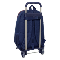 Sac à dos trolley FC Barcelone bleu marine, 2 compartiments