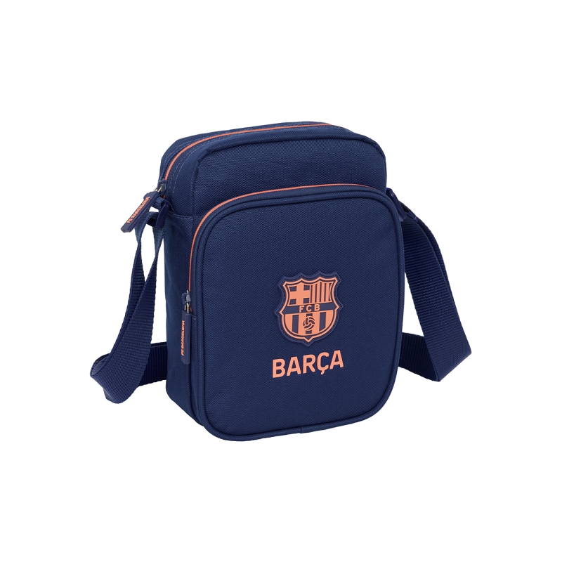 Sac bandoulière FC Barcelone bleu marine zippé Sac bandoulière FC Barcelone bleu marine zippé