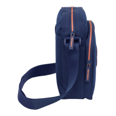 Sac bandoulière bleu marine zippé