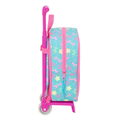 sac à dos rose à roulettes