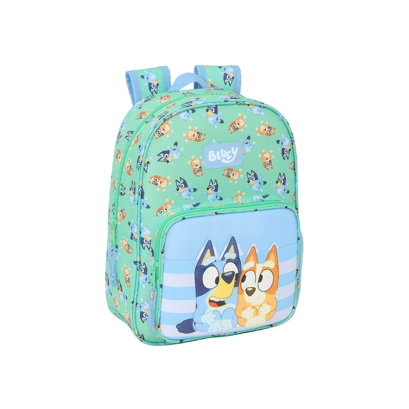 Sac à dos enfant Bluey Sisters bleu adaptable valise