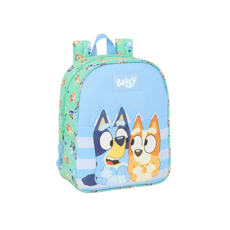 Sac à dos bébé Bluey Sisters bleu pour poussette Sac à dos bébé Bluey Sisters bleu pour poussette