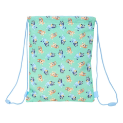 Sac plat Bluey Sisters 3L bleu avec poche zippée