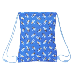 Sac plat Bluey 3L bleu avec poche zippée
