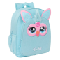 Sac à dos Furby Safta bleu clair compatible valise roulettes