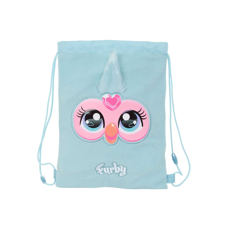 Sac plat Furby Safta 3 L bleu clair avec poche zippée Sac plat Furby Safta 3 L bleu clair avec poche zippée