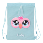 Sac plat Furby Safta 3 L bleu clair avec poche zippée Sac plat Furby Safta 3 L bleu clair avec poche zippée