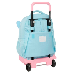Sac à dos trolley Furby bleu clair poche amovible