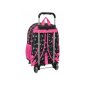 Sac à dos trolley amovible Kuromi noir rose Sac à dos trolley amovible Kuromi noir rose