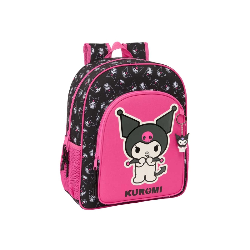 Sac à dos Kuromi Safta noir rose compatible trolley Sac à dos Kuromi Safta noir rose compatible trolley