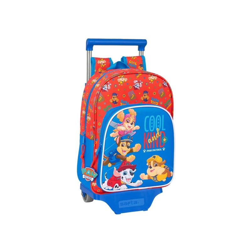 Sac à dos à roulettes Pat' Patrouille rouge et bleu