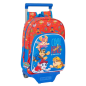Sac à dos à roulettes Pat' Patrouille rouge et bleu