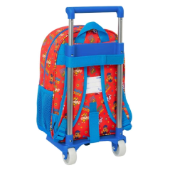 Sac à dos à roulettes Pat' Patrouille rouge et bleu