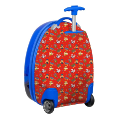 Valise à roulettes enfant Pat' Patrouille 40 cm bleue