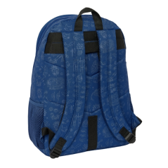 Sac à dos Safta Dragons bleu marine compatible valise roulettes