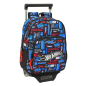 Sac à dos trolley Hot Wheels bleu avec porte-bouteille Sac à dos trolley Hot Wheels bleu avec porte-bouteille
