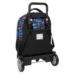 Sac à dos trolley Hot Wheels bleu avec poche amovible