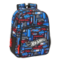 Sac à dos enfant Hot Wheels bleu avec porte-bouteille Sac à dos enfant Hot Wheels bleu avec porte-bouteille