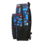 Sac à dos enfant Hot Wheels bleu avec porte-bouteille Sac à dos enfant Hot Wheels bleu avec porte-bouteille