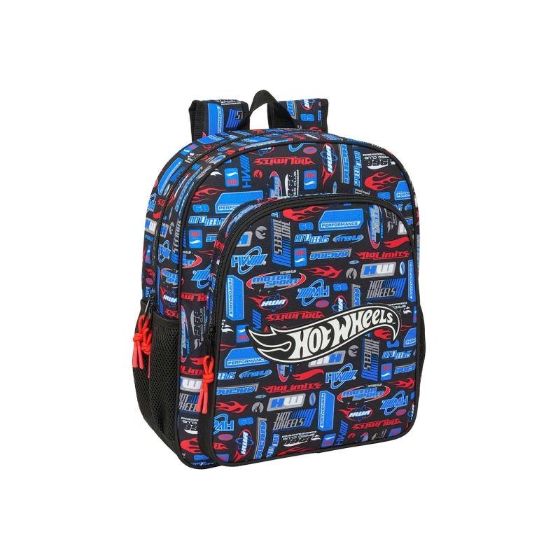 Sac à dos Hot Wheels bleu compatible valise à roulettes Sac à dos Hot Wheels bleu compatible valise à roulettes