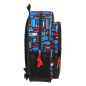Sac à dos Hot Wheels bleu compatible valise à roulettes Sac à dos Hot Wheels bleu compatible valise à roulettes