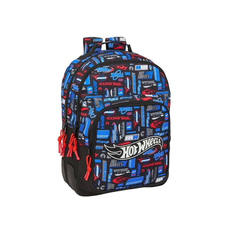 Sac à dos Hot Wheels 2 compartiments bleu anti-rayures Sac à dos Hot Wheels 2 compartiments bleu anti-rayures