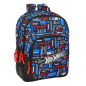 Sac à dos Hot Wheels 2 compartiments bleu anti-rayures Sac à dos Hot Wheels 2 compartiments bleu anti-rayures