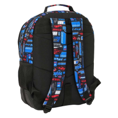 Sac à dos Hot Wheels 2 compartiments bleu anti-rayures
