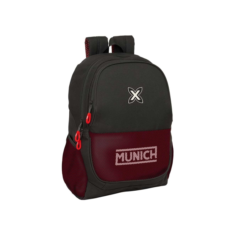 Sac à dos Safta Munich Vulcan noir rouge compatible valise