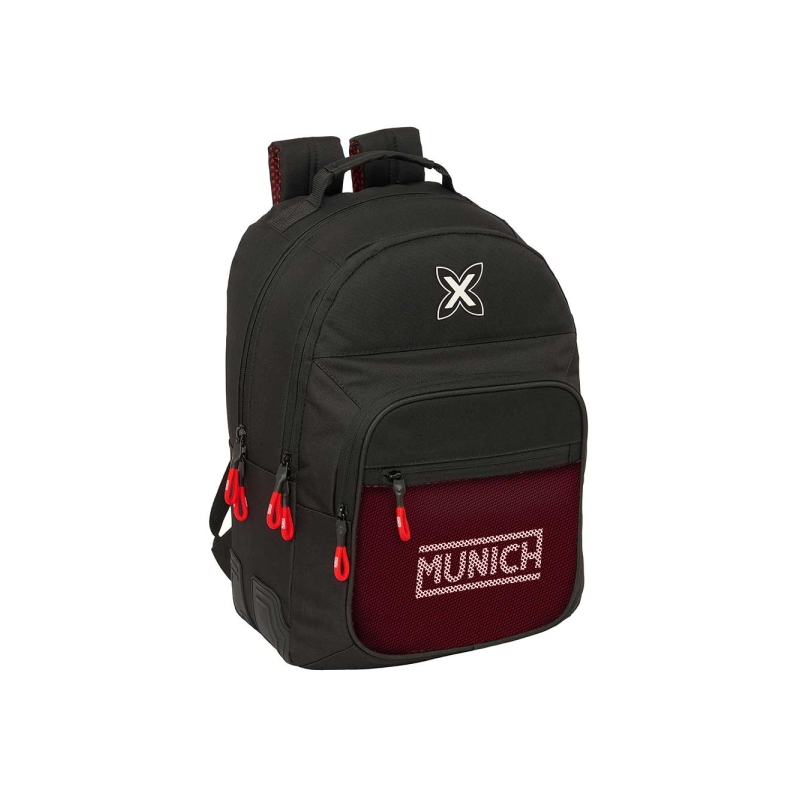 Sac à dos Safta Munich Vulcan noir rouge Sac à dos Safta Munich Vulcan noir rouge