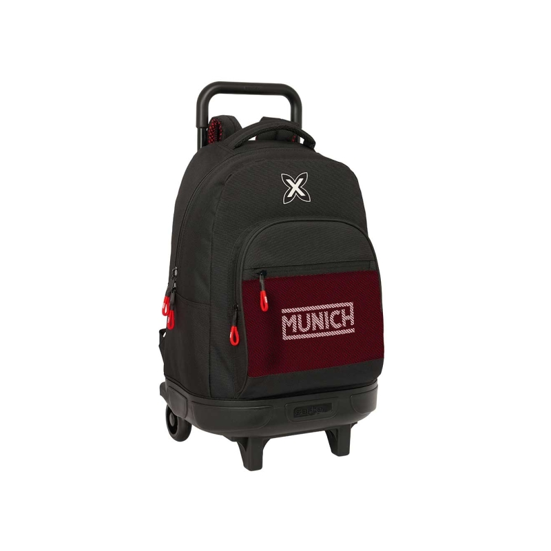 Sac à dos trolley Safta Munich Vulcan 33L noir et rouge