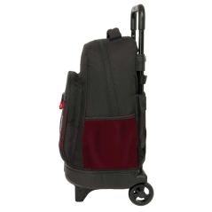 Sac à dos trolley noir rouge