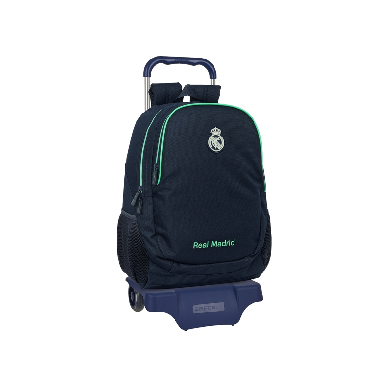 Sac à dos trolley Real Madrid bleu marine 25/26 Sac à dos trolley Real Madrid bleu marine 25/26
